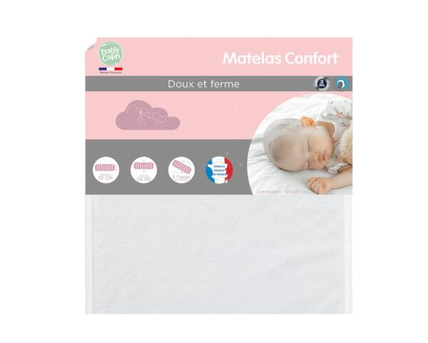 Pack lit bébé MARELLE avec matelas et barrière de lit - Les Bons plans AT4