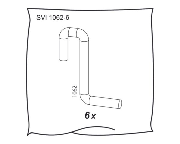 Lot de 6 supports pour sommiers - Pièces Détachées