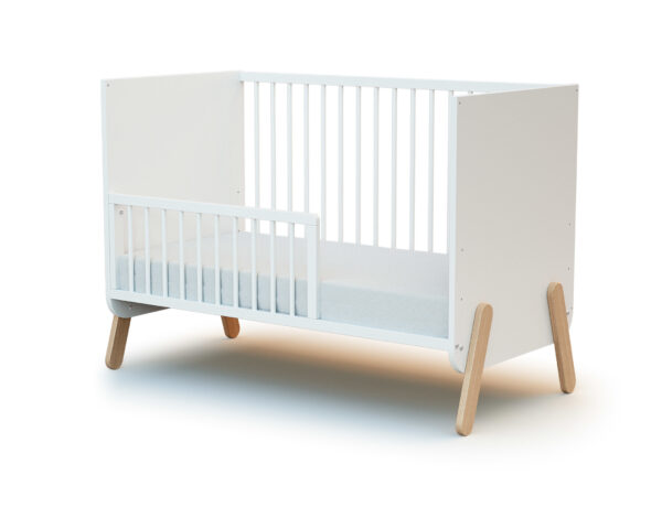 Barrière pour Lit bébé 120cm FESTIVE Blanc - Barrières de Lits - Hêtre massif.