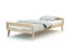 Lit Évolutif Bébé AT4 Carrousel - 60x120 Cm - Blanc Et Hêtre - Avec Meuble à Langer