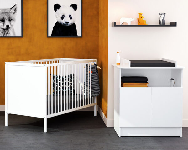 Meuble à langer ALBA de WEBABY - Commodes à langer à portes