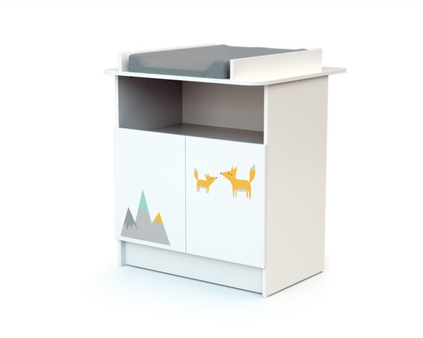 Meuble à langer ALBA Renard de WEBABY - Commodes à langer à portes