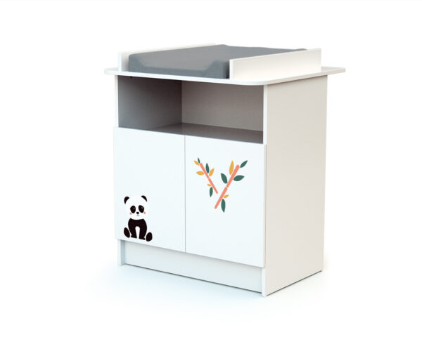 Meuble à langer ALBA Panda de WEBABY - Commodes à langer à portes