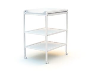Table à Langer double ESSENTIEL Blanc - Tables simples - Hêtre massif et panneaux de fibres haute densité.