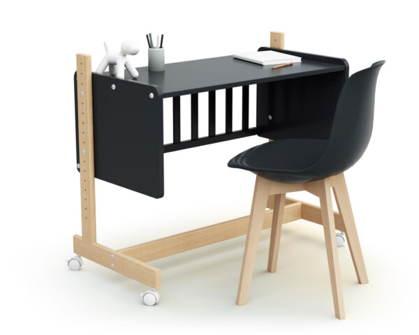 Ensemble berceau-cododo évolutif + table à langer CONFORT gris graphite - Les Bons plans AT4