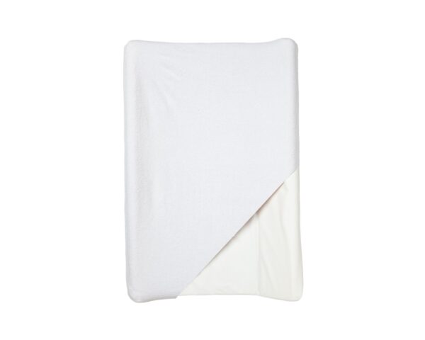 Housse de matelas à langer en éponge BABYCALIN blanc - Textiles de toilette - Éponge 80% coton - 20% polyester