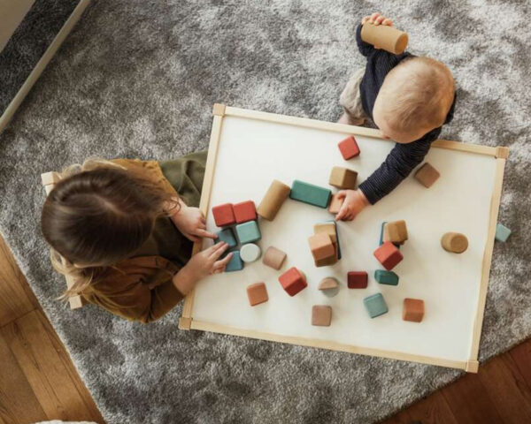 Coffret 40 blocs de construction en liège de KORKO - Jeux pour bébé - Liège