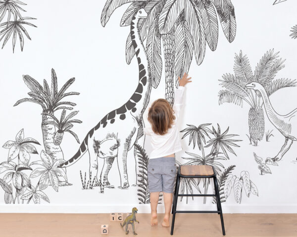 Papier peint panoramique DINOSAURUS XL de Lilipinso - Papiers peints