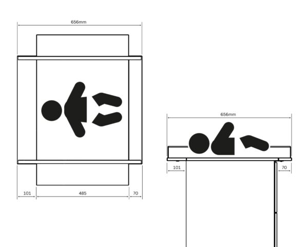 Meuble à Langer PIRATE - Commodes à langer à portes - Hêtre massif et panneaux de particules agglomérées.