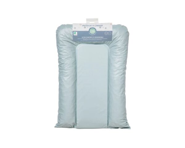 Matelas à langer ESSENTIEL Bleu Vert de BABYCALIN - Matelas à langer - Revêtement 100% PVC, garnissage 100% Polyether.