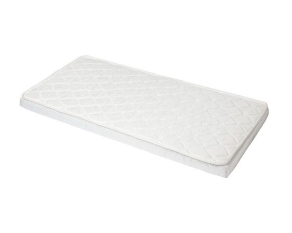 Matelas Thermo Régulant 70×140 cm de BABYCALIN - Matelas 70x140cm - Housse 76% polypropylène, 24% polyester, garnissage bloc de mousse polyéther.
