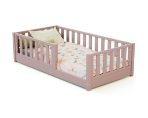 Lit au sol SONHO Mini de Jurababy 70 x 140 cm - Lits au sol - Pin et panneaux de fibre haute densité