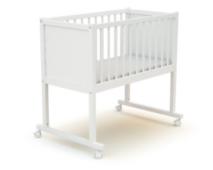 CONFORT White Crib - Easy-to-use cribs - White - Solid beech and high-density fibreboard.
