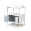 ESSENTIEL White Changing Table - with doors - White - Varnished solid beech and high-density fibreboard.
