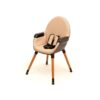 CONFORT Black & Camel High Chair - Convertible chairs - Black & Camel - Solid beech, polyethylene shell and polyester seat.