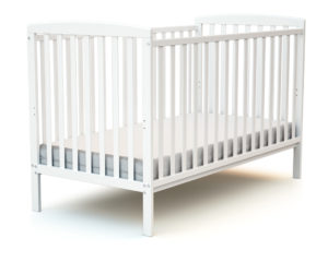 CONFORT White Cot 70 x 140 cm - Fixed-side cots - White - Solid beech.