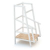ESSENTIEL white and beech learning tower - Learning towers - White and Beech - Solid beech.