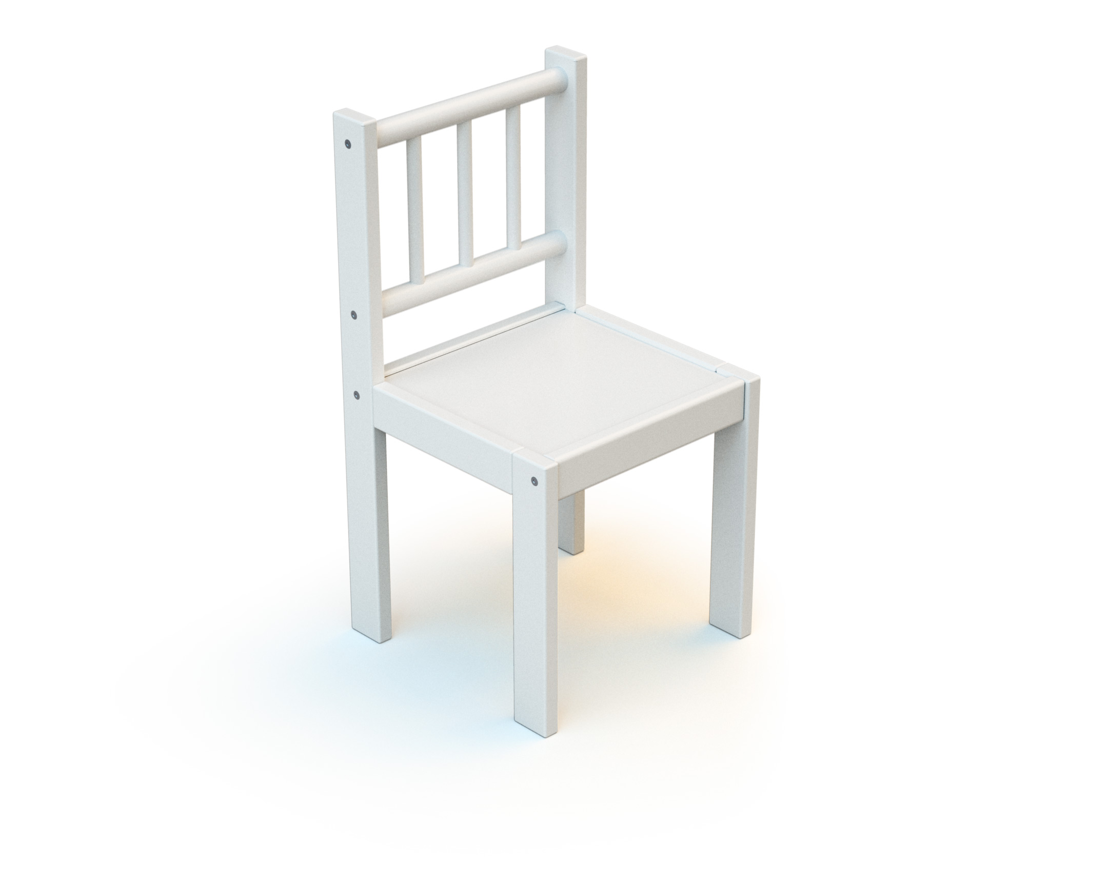 Ensemble Table et Chaises pour enfants WEBABY - Accessoires de Décoration - Blanc - Hêtre massif et panneaux de particules agglomérées.